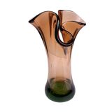 Hana Machovská vase, Borocrystal Nový Bor, Czechoslovakia, 1970s, art glass