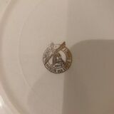 lot of 5 hollow plates Mill of wolves golden floral decoration