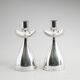 Pair of silver candlesticks by Gosthlin, Sweden, 1960. Signed.