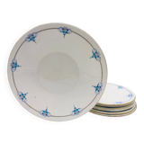 6 Dessert plates and a “Shelley - England” serving dish
