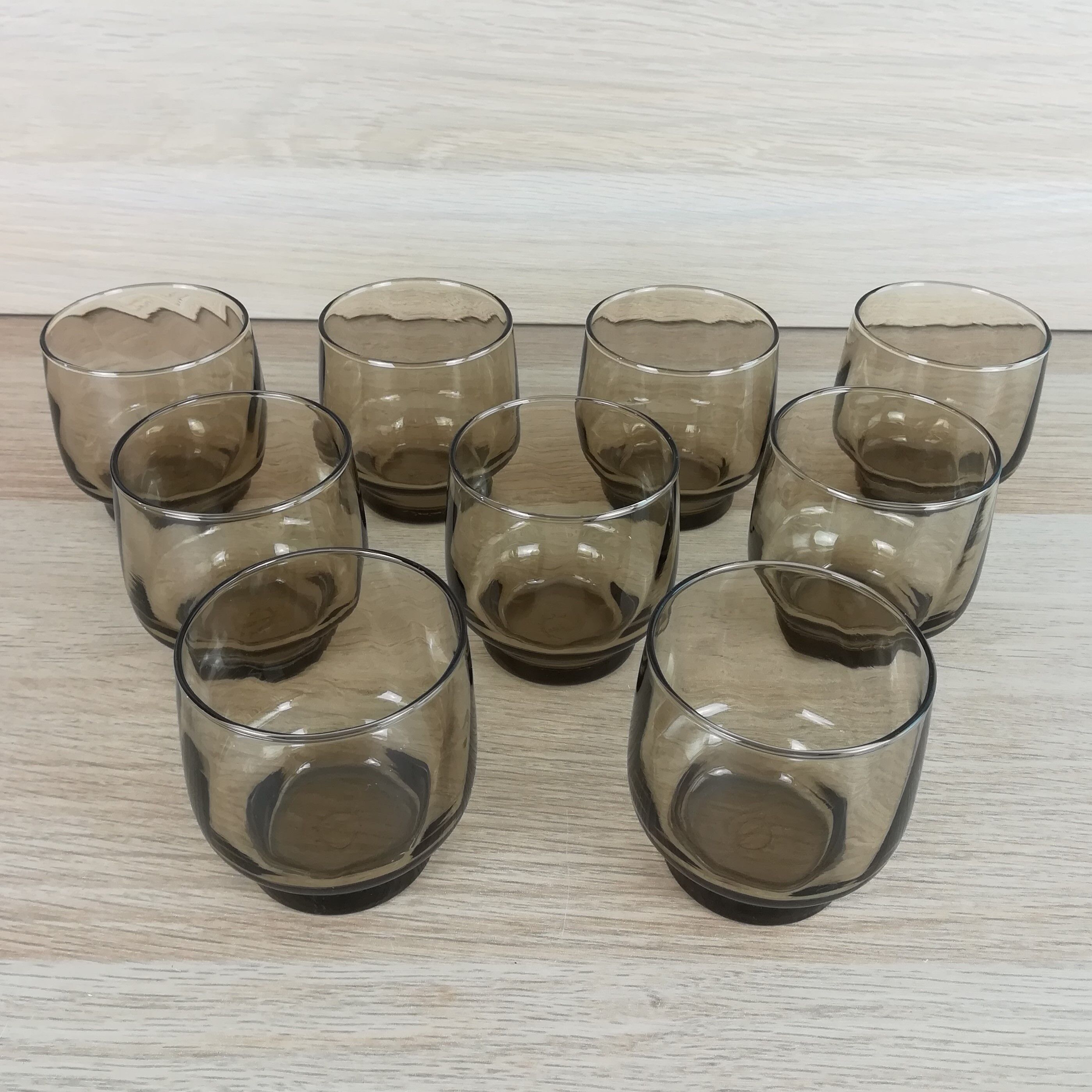 9 lever glasses in smoked glass