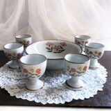 Set of 6 shells with stoneware cup Bergère de France