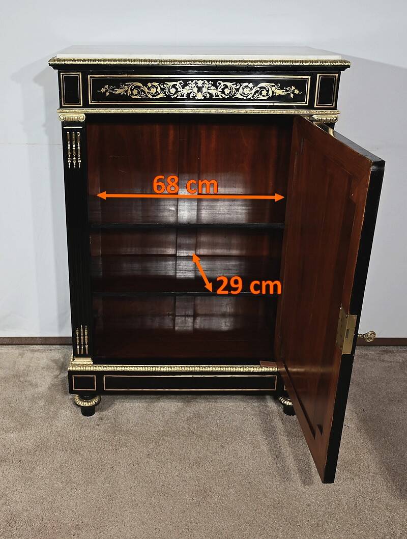 Blackened Pear Wood Support Unit, Napoleon III Period – Mid-19th Century