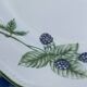 Six vintage flat English plates by Churchill Staffordshire.