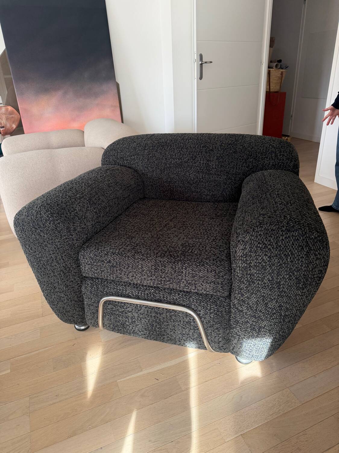 Italian tubular club chair 1970