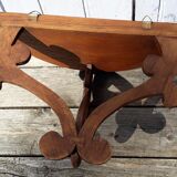Carved wooden console shelf