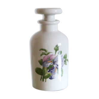 Antique Paris porcelain bottle, vintage