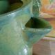 Théière en grès emaillé vert
