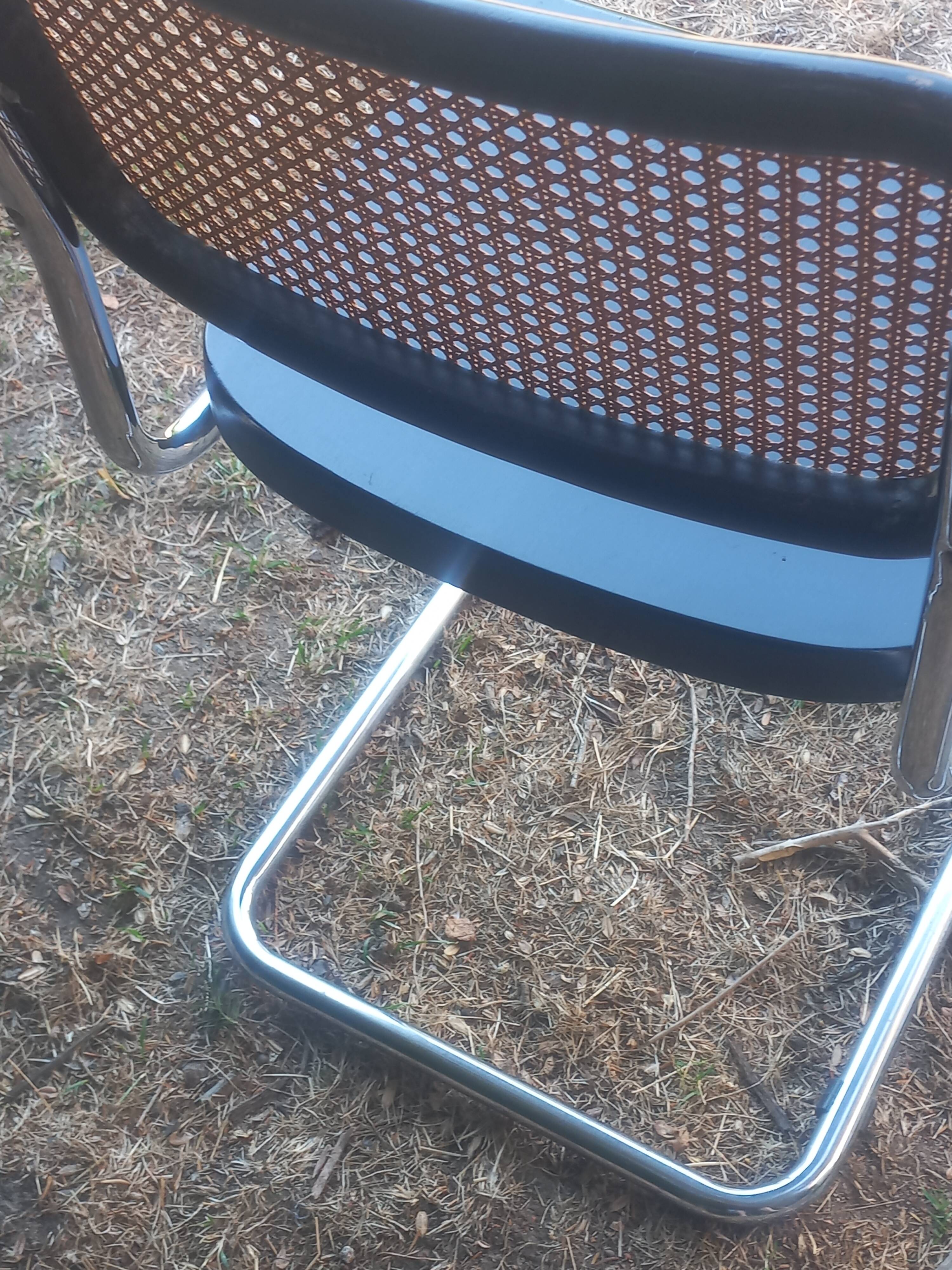 Pair of Marcel Breuer Cesca B32 chairs