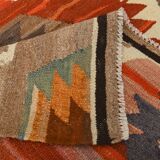 Geometric Mutlicolor Large Vintage Kilim Rug, 298x392Cm