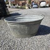 Ancienne bassine ou baignoire en zinc