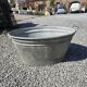 Old zinc basin or bathtub, 70 liters