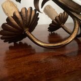 Vintage Italian ear of wheat wall light