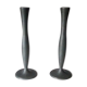 Pair of old tin candlesticks