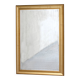 Miroir de cheminée en bois et stuc doré