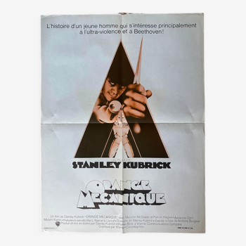 Affiche de cinéma Orange Mécanique Stanley Kubrick 1971