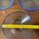 Lot 5 bols en verre bleu Bormioli Rocco