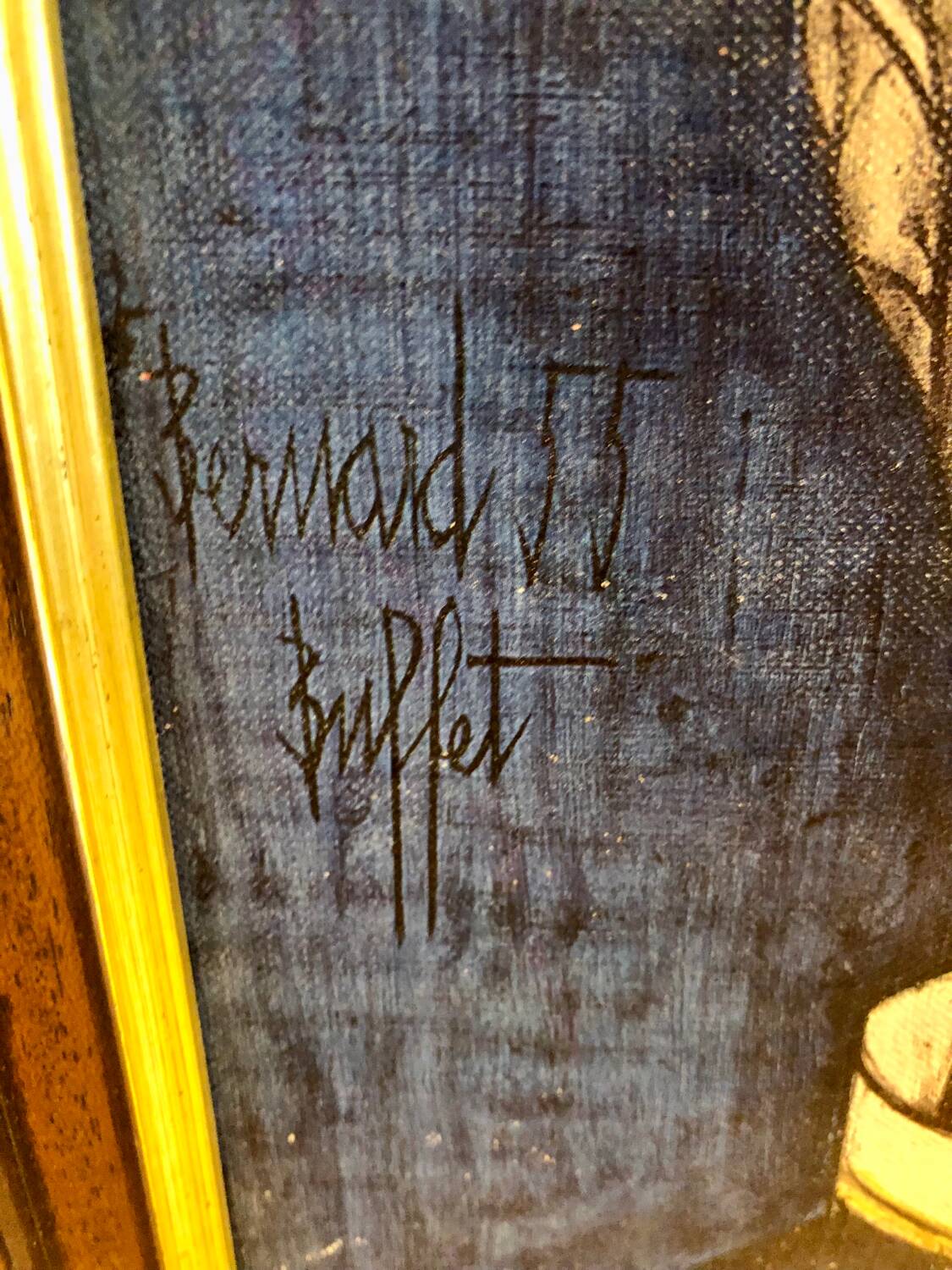 Lithograph on canvas signed Buffet