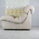 Chair "Space Age" in unbleached wool, France, circa 1970