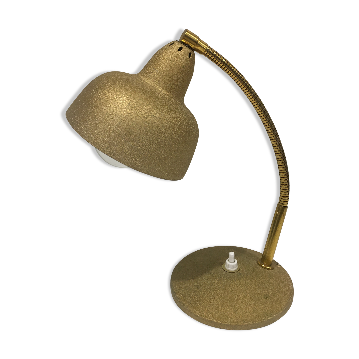 Lampe années 50 dorée