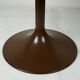 Luna Space Age chocolate brown tulip side table by Opal, Germany