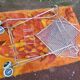 Chrome-plated metal serving cart, 1970s