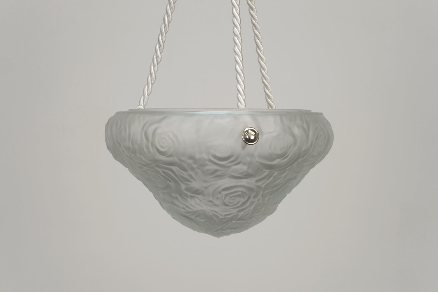 Art nouveau suspension in roses decoration glass