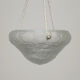 Art nouveau suspension in roses decoration glass