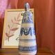 Vintage Spanish Hand Painted Glazed Ceramic Vase / Water Jug