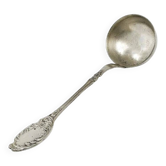 Louche Borówka, Art Nouveau / Art Déco, laiton argenté, Norblin, Pologne, années 1920