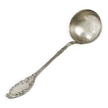 Borówka ladle, Art Nouveau / Art Deco, silver-plated brass, Norblin, Poland, 1920s