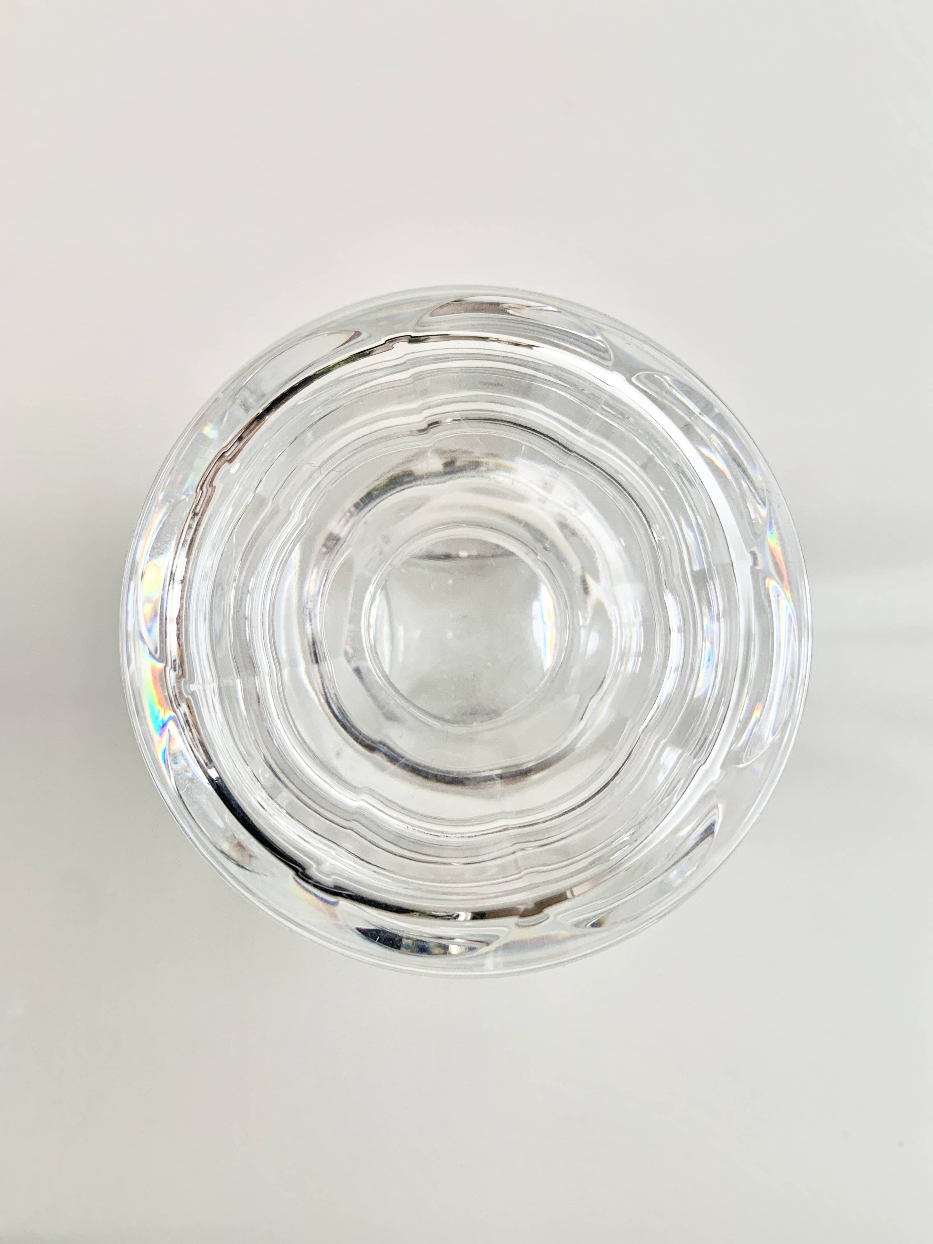 Pot couvert Baccarat en cristal