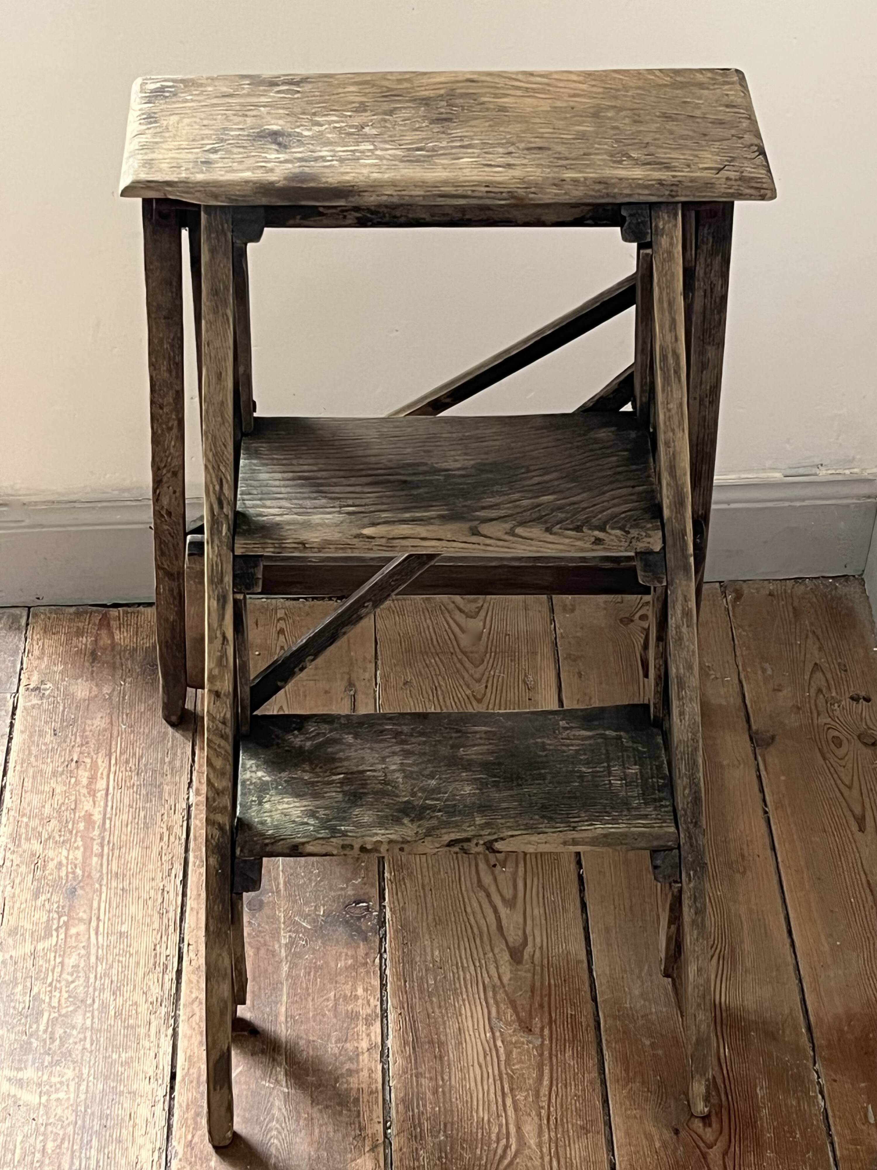 Old step ladder, decoration