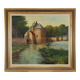 Signed 20th Century Rustic Landscape Painting the Smedepoort Bruges, Belgiu