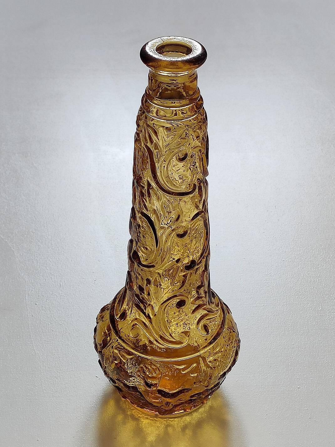 Vintage amber glass bottle