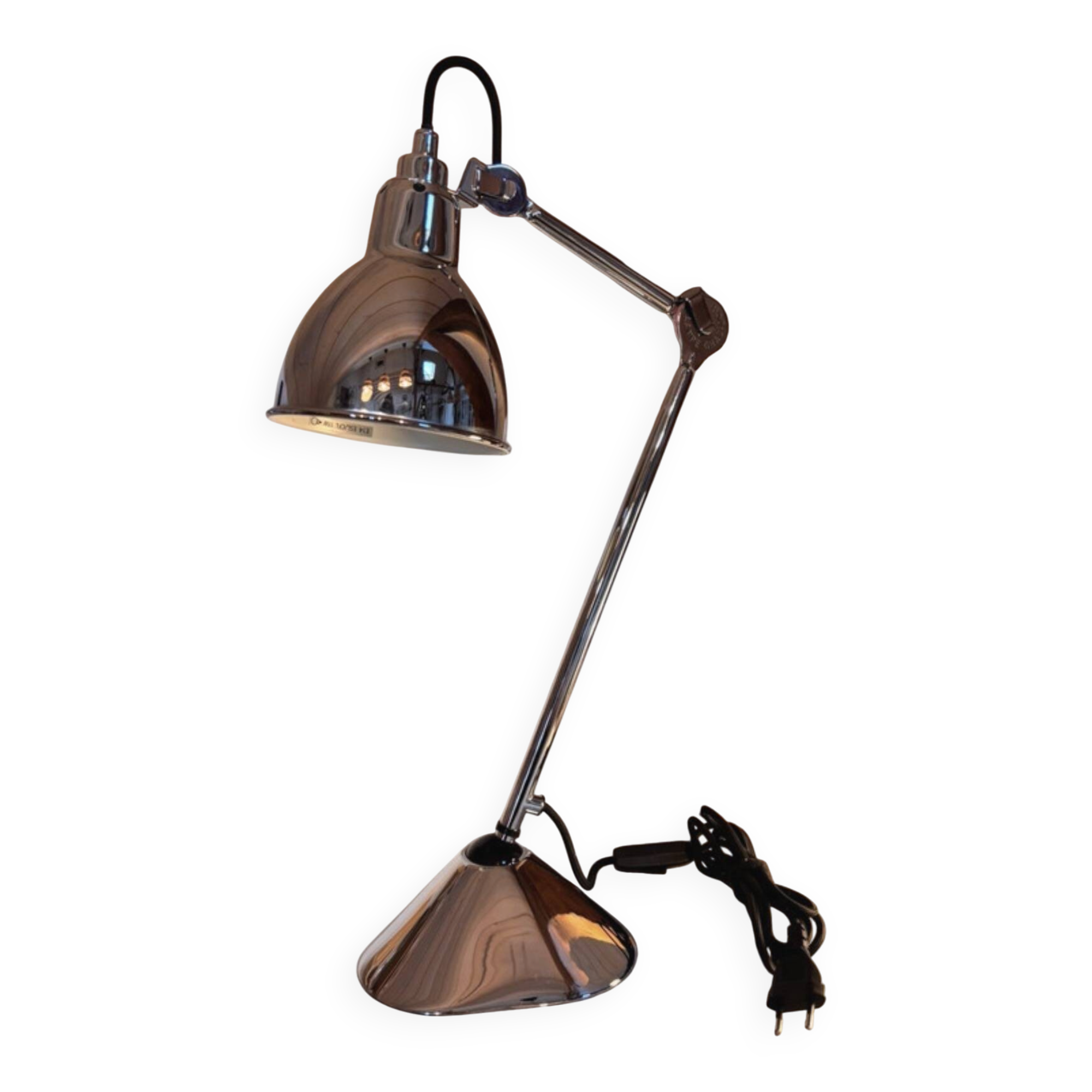GRAS 205 Lamp (DCW) Chrome Structure and Shade + 3 Coloured Shades