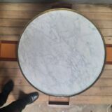 Marble top table called "bouillotte":