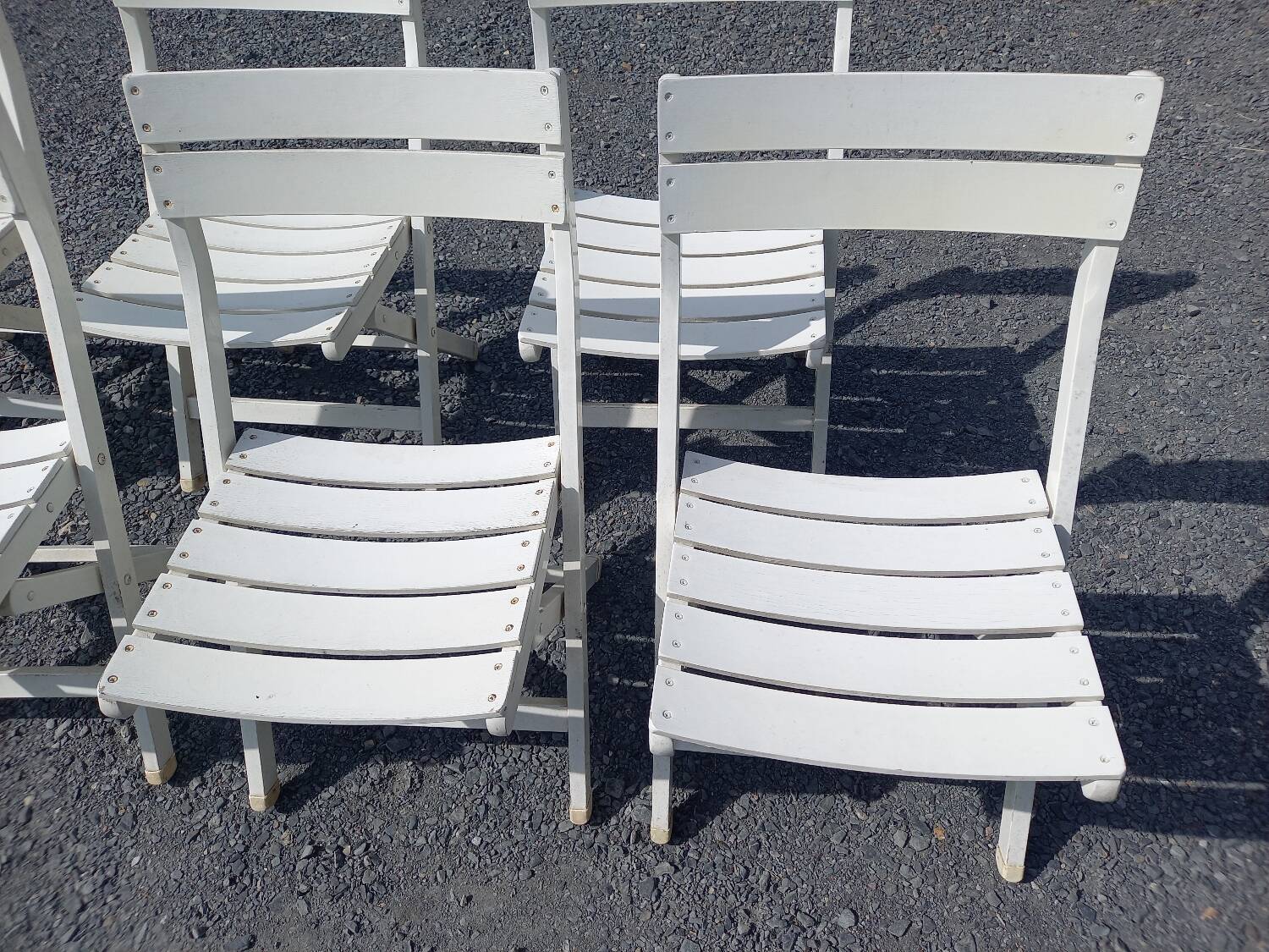 6 vintage garden chairs 60 70 R Gleizes