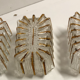 Lot 3 appliques brique de verre 1960