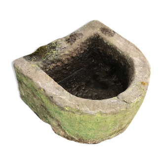 Old blue stone bin