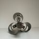 Suspension, brushed aluminum chandelier, Space Age style 1970s