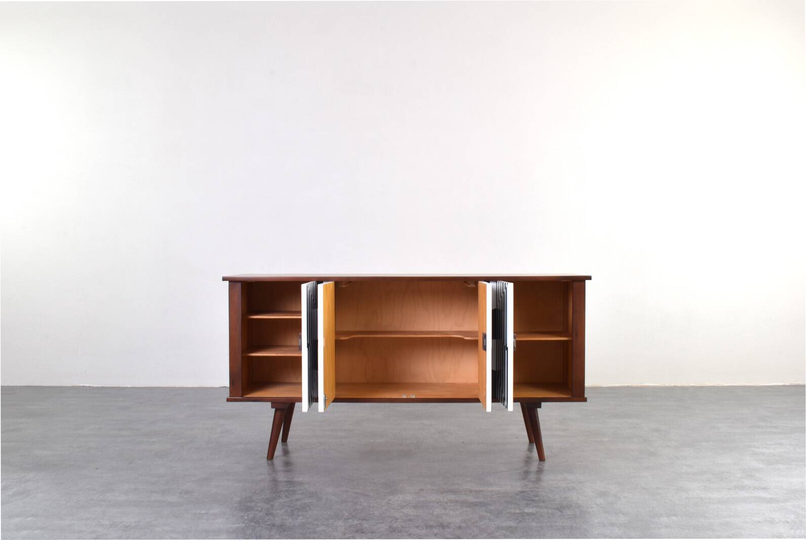 Mid-Century Op-Art Sideboard, 1960s.