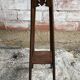 Sellette sculptée bois pieds compas vintage
