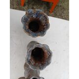 Set of 5 cast iron vases from 1900 from Charleville-Mézières