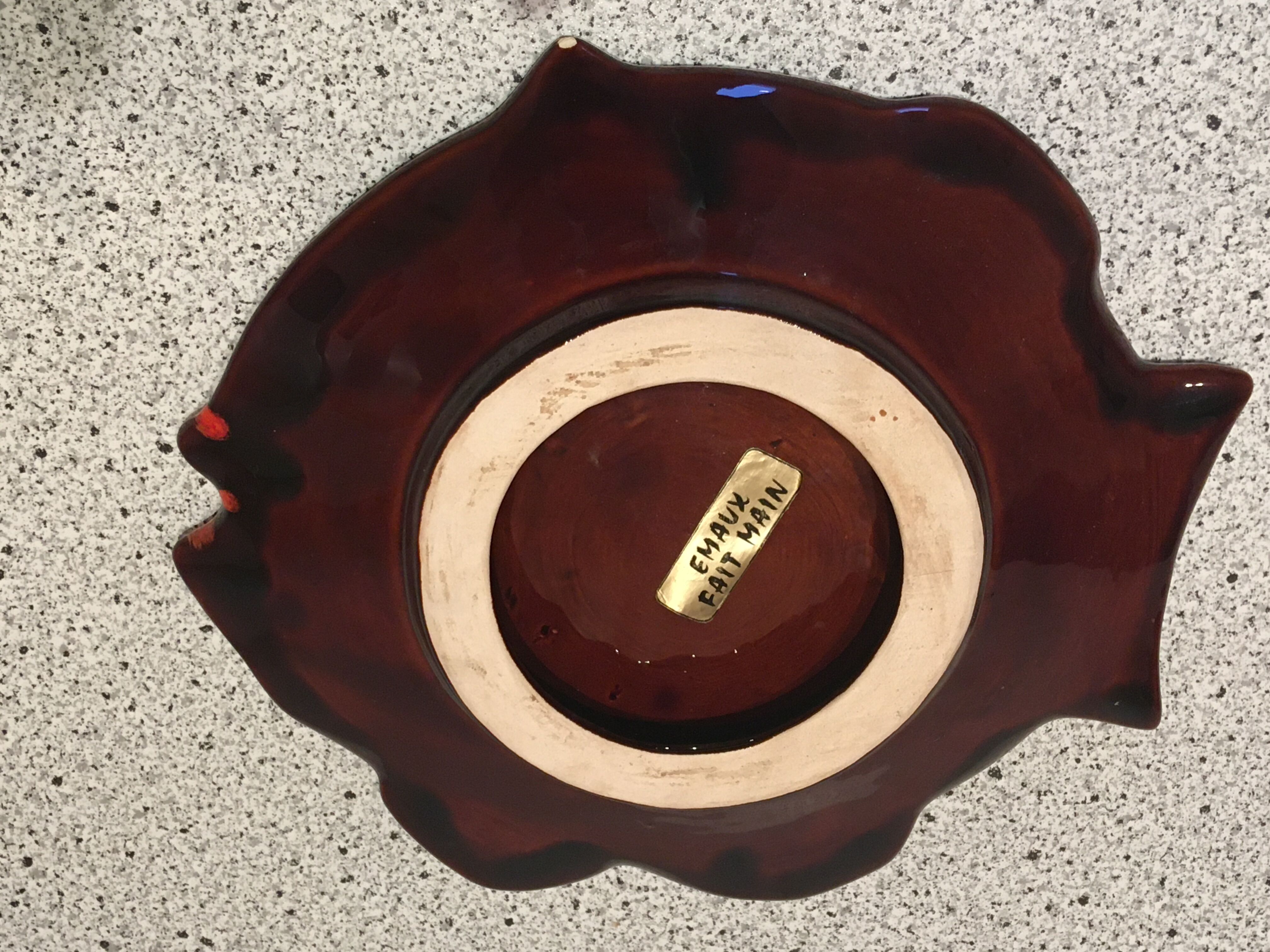 Stylized fish appetizer dish