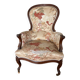 Fauteuil cabriolet à dossier violoné, de style Louis XV
