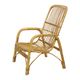 Italian rattan armchair, French Riviera style; Bohemian style side table