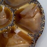 Assiette à huîtres en faïence Gien