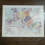 Ancienne carte des croisades de 1928
