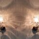 Brass and glass wall lights by Helena Tynell - 1970s